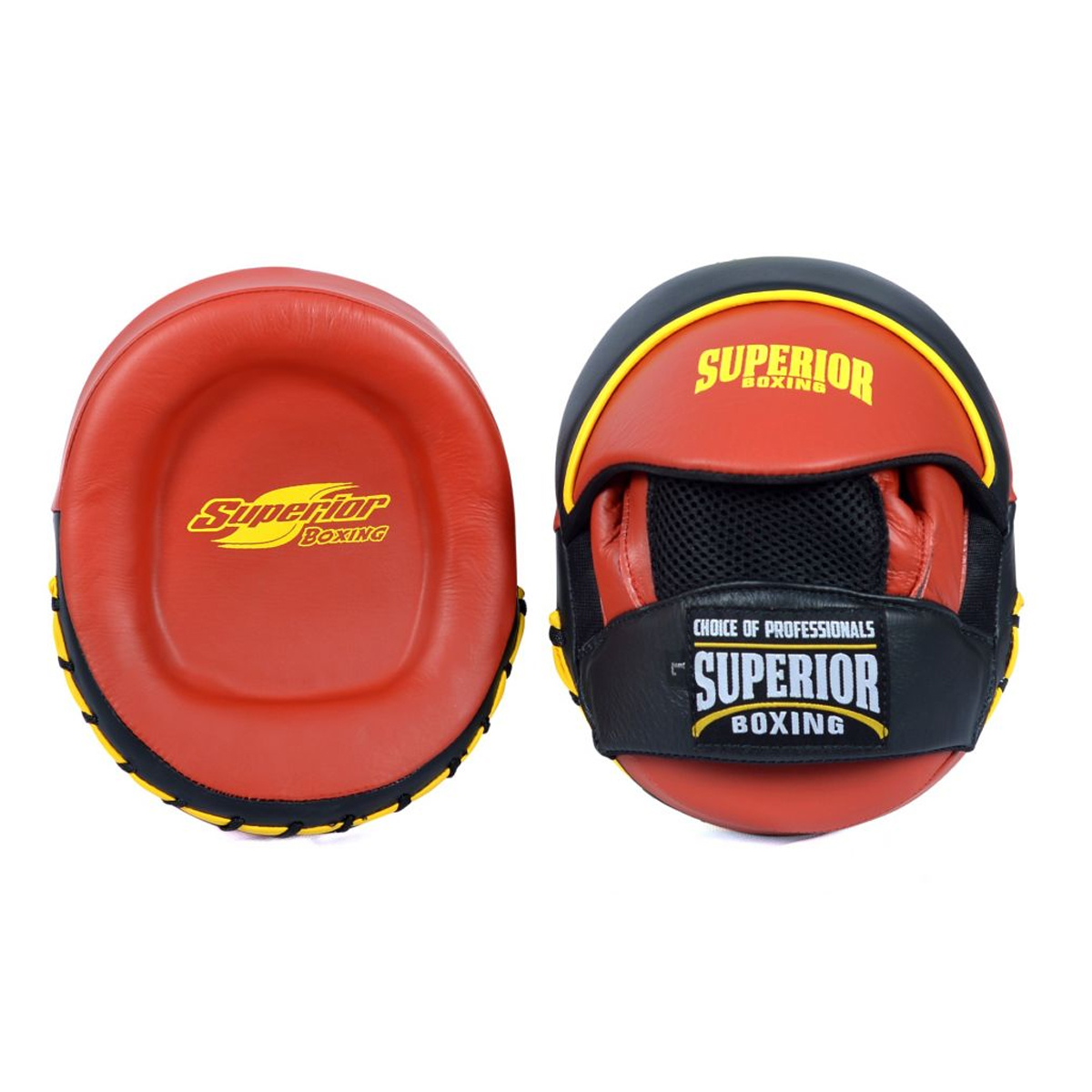 Superior Micro Punch Mitts black/red - Superior Boxing Gear