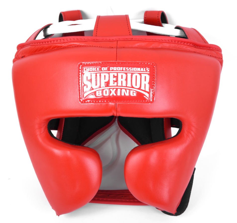 Red Japanese Style Pro Cheeks Sparring Headgear