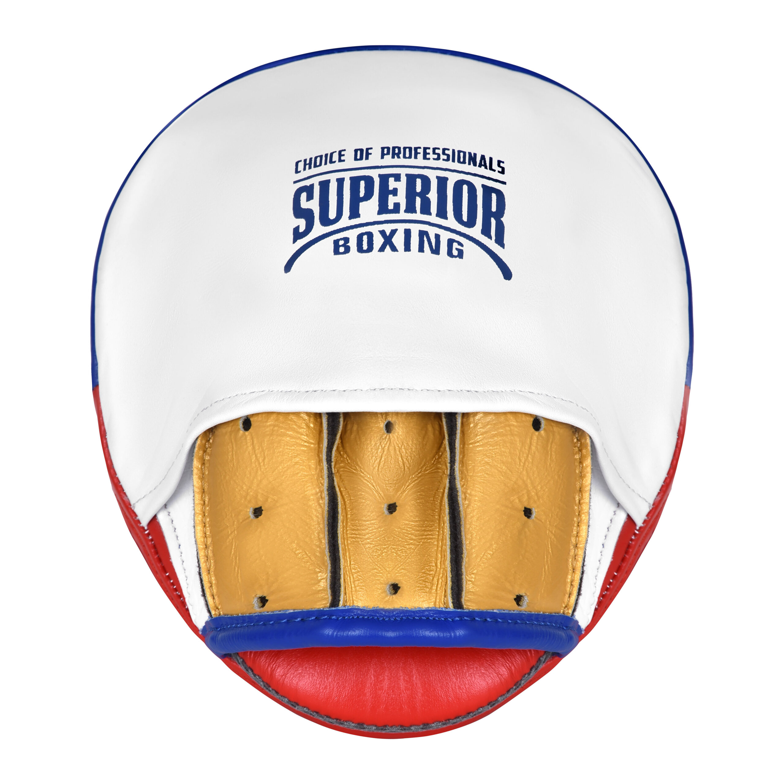 Superior Boxing Teiken FR Micro Punch Mitts White/Gold/Red/Blue