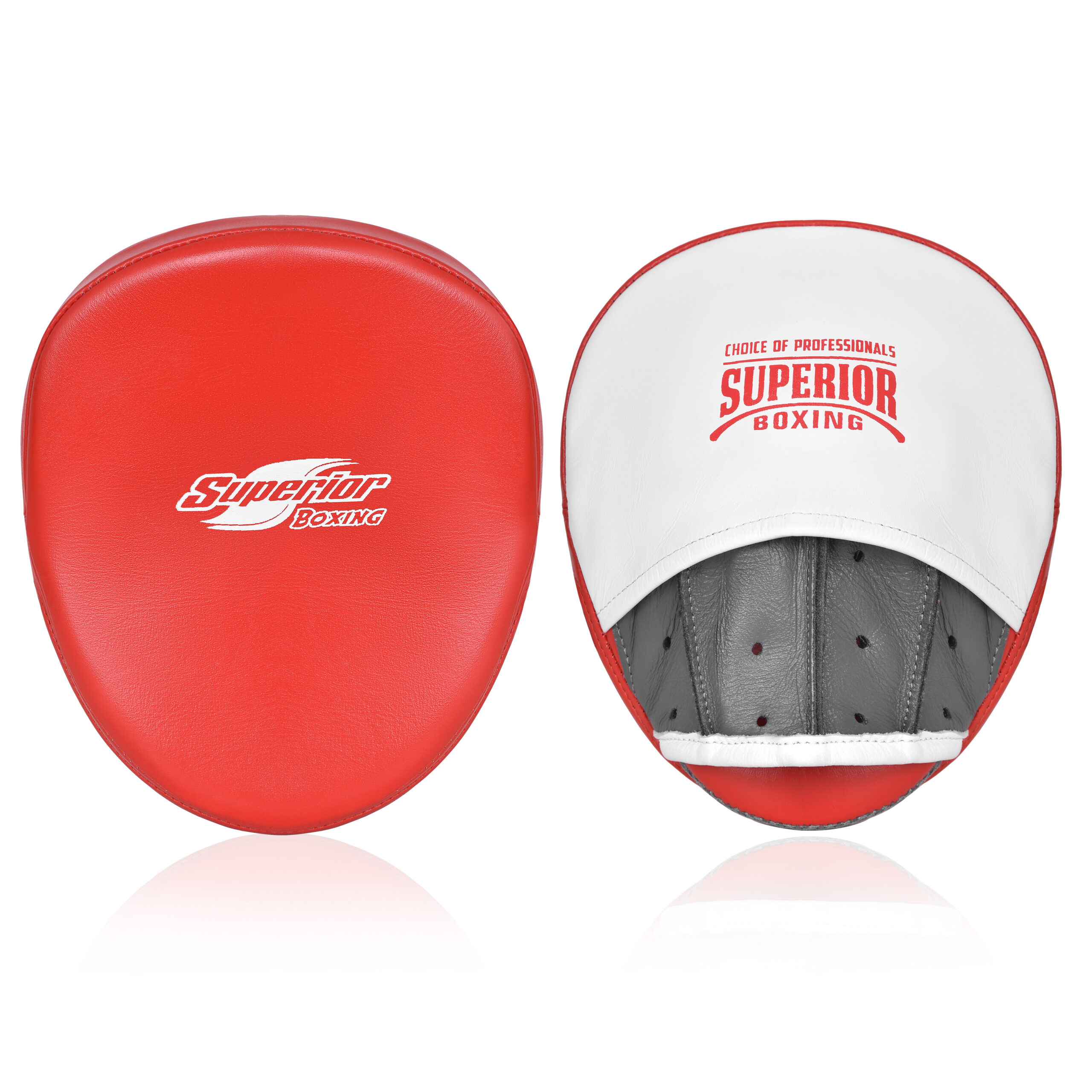 Superior Boxing Teiken FR Micro Punch Mitts Red/White/Grey