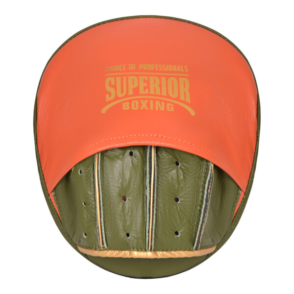 Superior Boxing Teiken FR Micro Punch Mitts Orange/olive Green