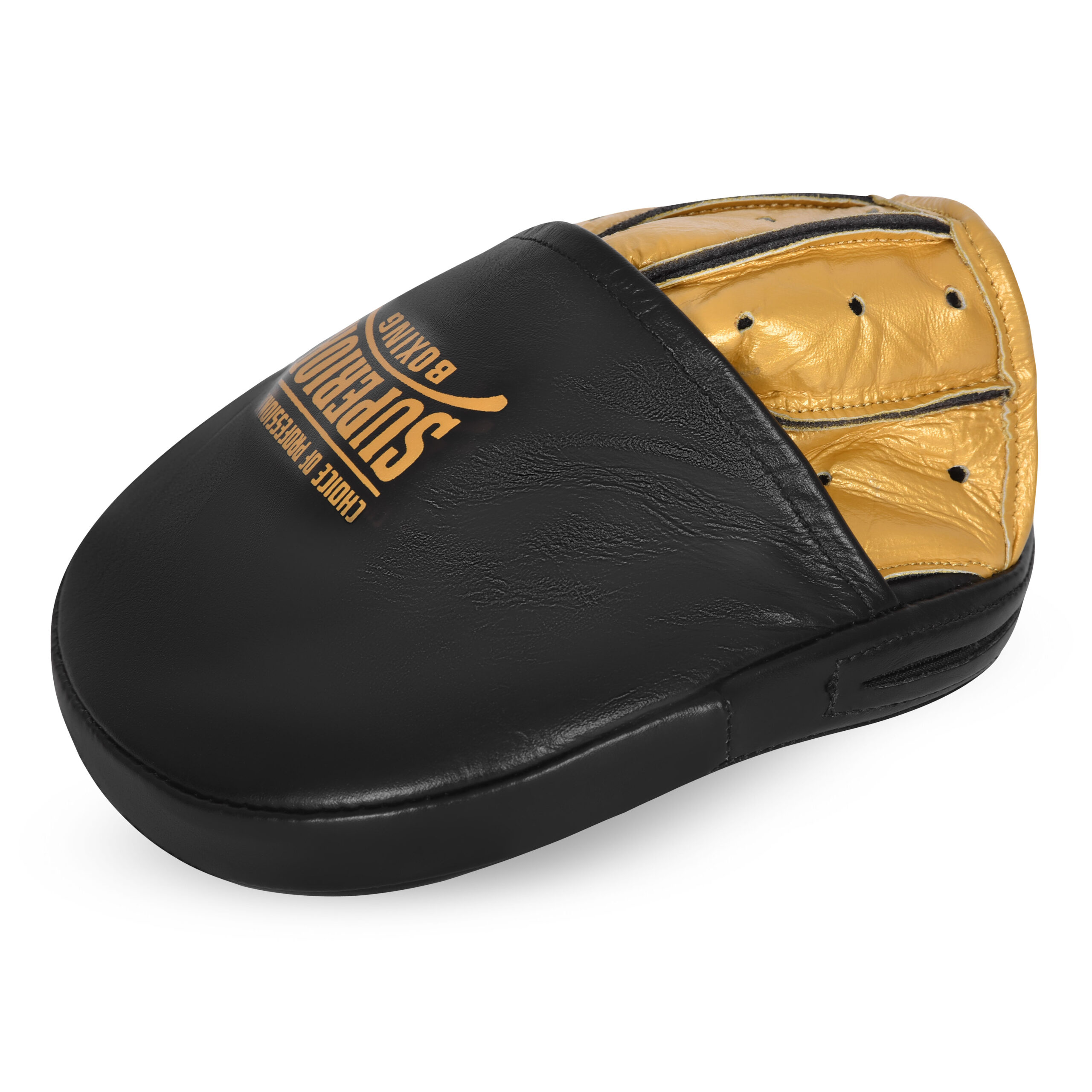 Superior Boxing Teiken FR Micro Punch Mitts Black/Gold - Superior