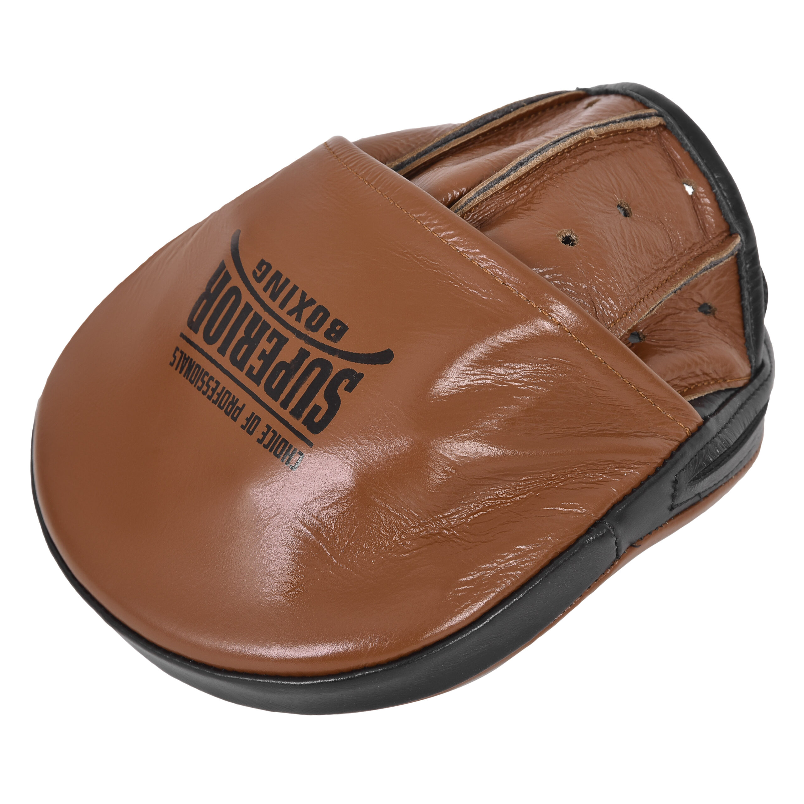 Superior Boxing Teiken FR Micro Punch Mitts Black/Brown - Superior